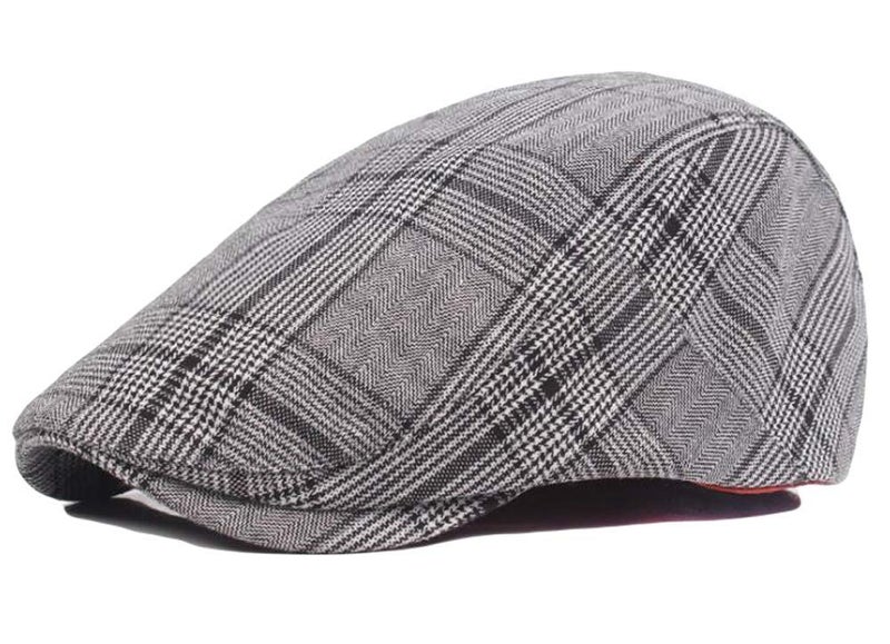 Qunson 2 Pack Mens Classic Cotton Flat Cap Ivy Gatsby Newsboy Driving Hat - Image 5